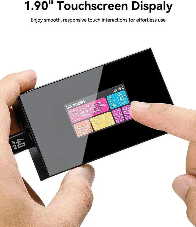 Alt view image 5 of 7 - Smart 8-in-1 CFexpress Type B/Type A Card Reader with Touch Screen | UHS-II SD/microSD Slots, 4K HDMI, USB-C & USB-A 3.2 Gen 2 (10Gbps), 100W PD for Filmmakers, Pgraphers & Creators