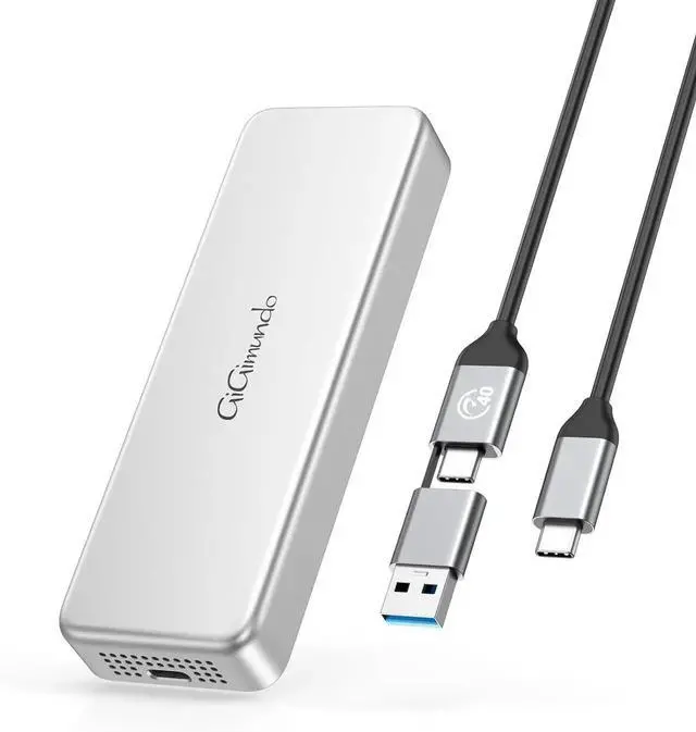 Alt view image 5 of 7 - G40 USB4 40Gbps Portable SSD 2TB, CNC Crafted Aluminum, Built-in Active Turbo Fan External SSD for Content Creators and Creative Professionals, Up to 3200MB/S Ultra Fast Data Transfer