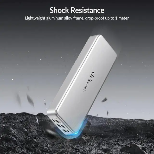 Alt view image 4 of 7 - G40 USB4 40Gbps Portable SSD 2TB, CNC Crafted Aluminum, Built-in Active Turbo Fan External SSD for Content Creators and Creative Professionals, Up to 3200MB/S Ultra Fast Data Transfer