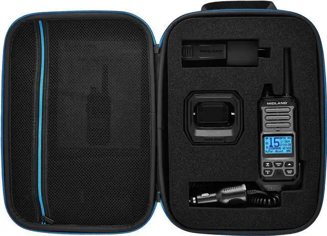 Alt view image 6 of 7 - GXT67 PRO 5W GMRS Radio - Two-Way Walkie Talkie - Repeater Cap, IP67 Waterproof, Active Noise Canceling, Hands-Free Operation, 99 Channels, 16-Hour Battery -1 Pack