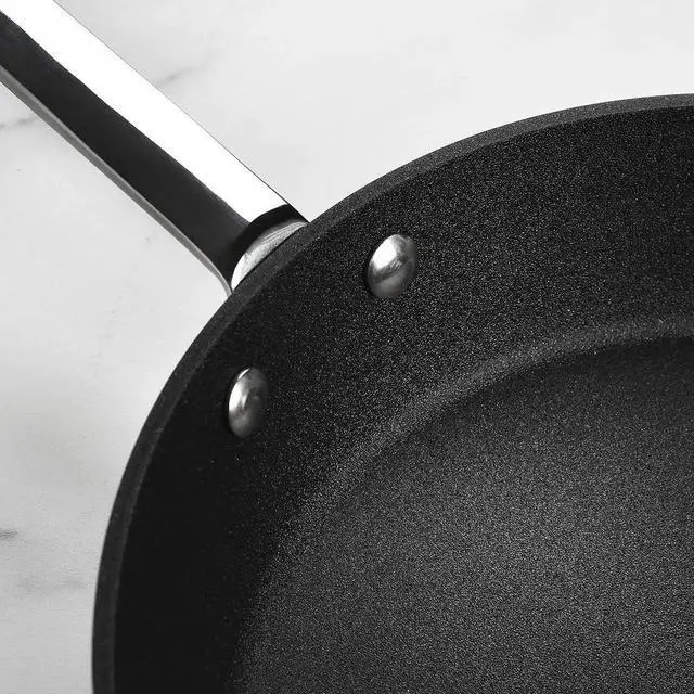 Alt view image 5 of 7 - Stratanium+ Nonstick Stainless Steel 9.5 & 11" Fry Pan Skillet Set with Lids - Maitre D' - Denmark