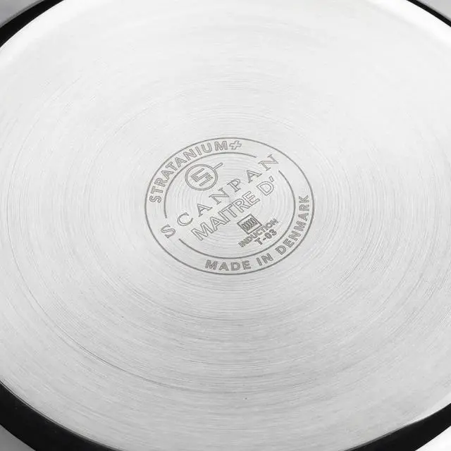 Alt view image 3 of 7 - Stratanium+ Nonstick Stainless Steel 9.5 & 11" Fry Pan Skillet Set with Lids - Maitre D' - Denmark