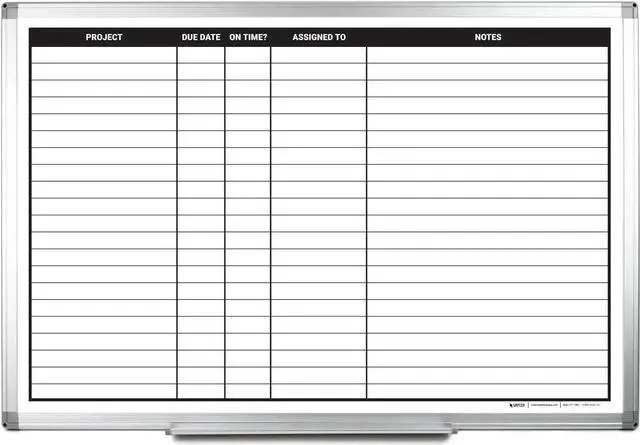 Main image of Project Planning Dry-Erase Whiteboard 36" x 24"