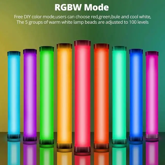 Alt view image 3 of 7 - A2 Full-Color RGB Tube Light, CRI 95 TLCI 97 Accurate Color,2500k-8500K Adjust,RGB CCT HSI Mode, 29 Fx Light Effect,APP Control Support, Brightness Adjust, Magnet Design (A2-K2 Kit)