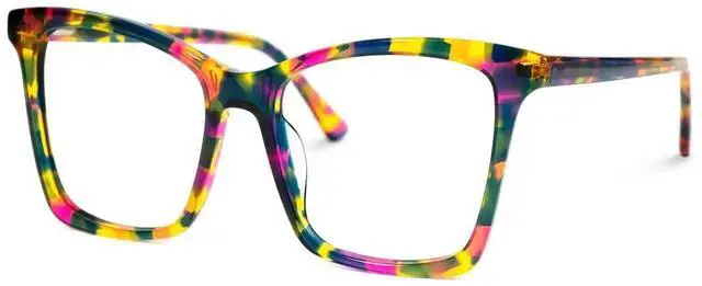 Main image of VOOGLAM Square Blue Light Glasses for Women Anti Eyestrain Dry Eyes Computer Phone TV Eyewear Lightweight Multicolor Kiersten GJGA123393-01