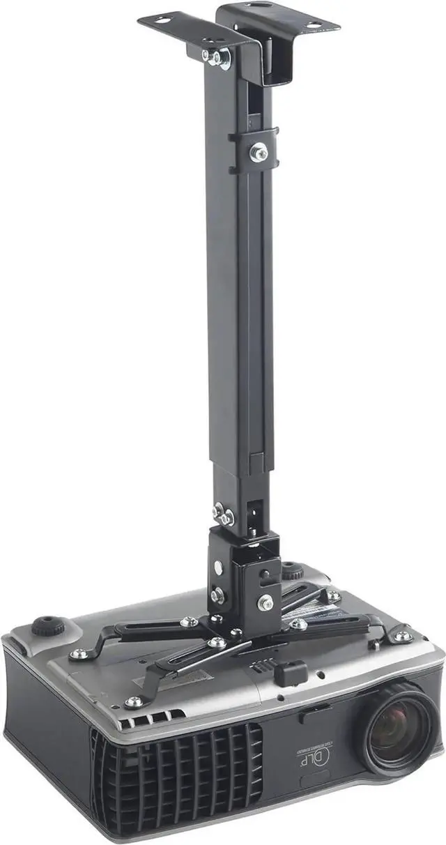 Main image of Universal Projector Ceiling Mount, Adjustae Height up to 25.5 inches, Swivels 30 Degrees & Tilts 15 Degrees