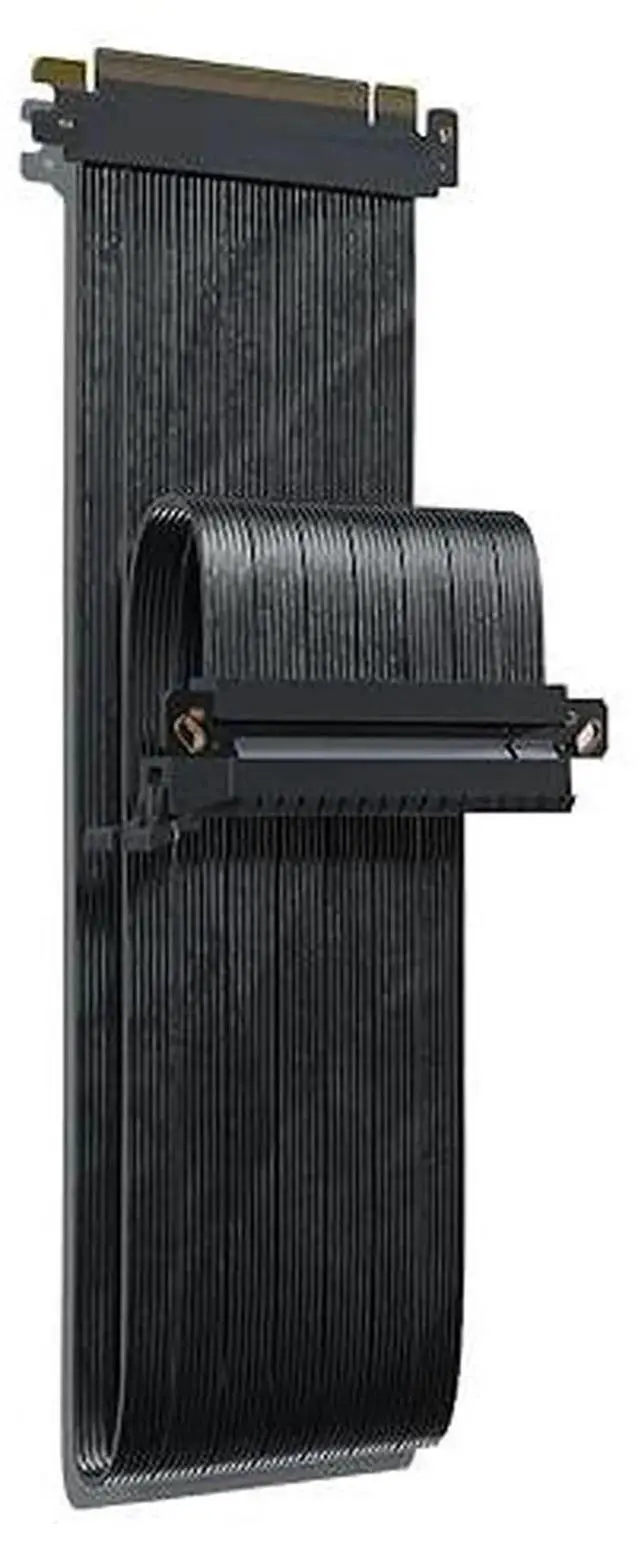 Alt view image 3 of 7 - PCIe 5.0 x16 Riser Cable 200 mm 32 GT/s Transmission, 64 GB/s (256 Gbps) Bandwidth GPU RTX 5090/5080 & RX 9070 XT & ITX Case Ready