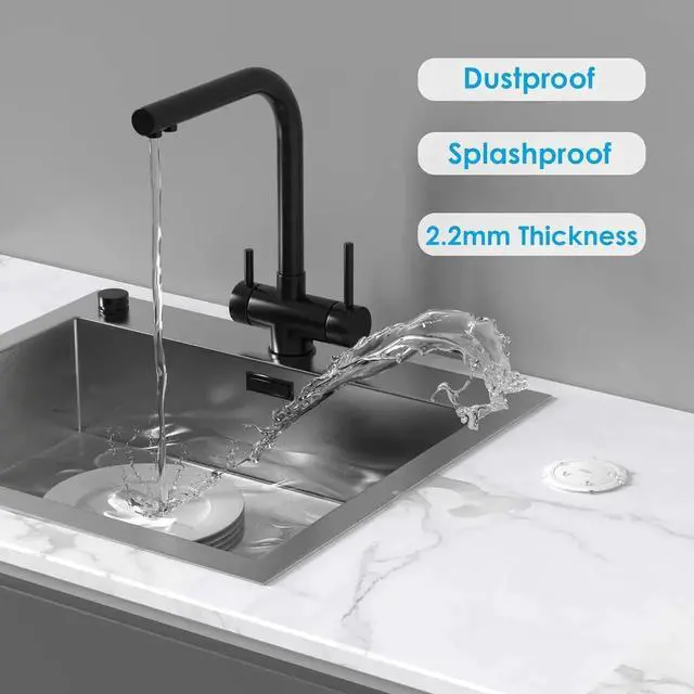 Alt view image 3 of 7 - 2 inch Space Saver Pop Up Outlet for Countertop with PD20W USB Ports,2 Outlets Tamper Resistant,Splashproof Socket,Desk Power Grommet Home Office Kitchen White (ETL Listed)