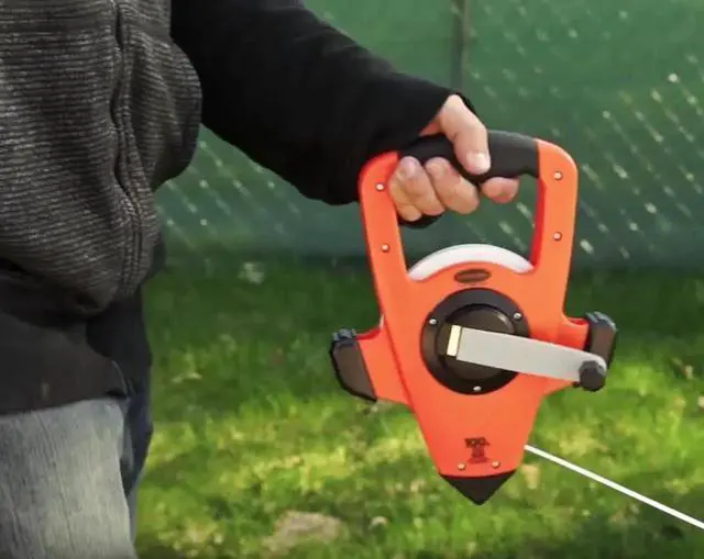 Alt view image 3 of 6 - NRS10100H Nylon-Reinforced Steel Blade Tape Measure, Speed Rewind (Graduations: 1/10, 1/100), 100-Foot - 30.5 m