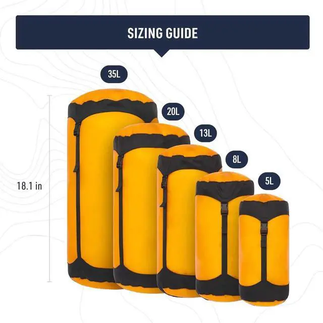 Alt view image 3 of 7 - Ultra-SIL Compression Sack, Ultralight Outdoor and Travel Storage