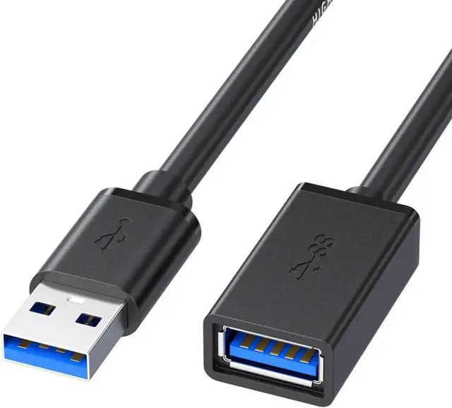 Alt view image 2 of 5 - 5 Pack of ALINNA 10FT Black USB 3.0 Extension Cable Type A Male to Female Extension Cord for USB Keyboard Mouse Flash Drive Hard Drive Printer