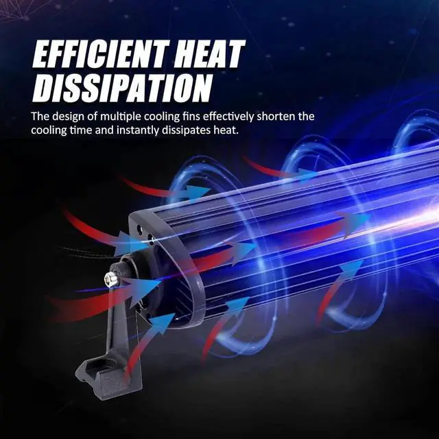 Alt view image 6 of 7 - 42 Inch 240W LED Light Bar, 5D Lens Off Road Double Row Spot Flood Combo Lights, 24000 Lumens Driving Fog Work Light with Wiring Harness for SUV, ATV, UTV, Jeep, Truck, Pickup