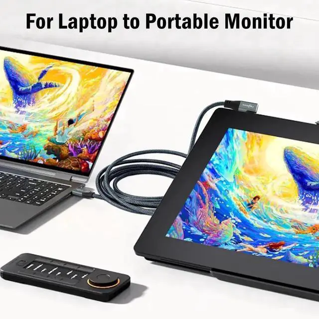 Alt view image 2 of 5 - Twozoh Right Angle USB 3.2 Gen 2 Cable, 90° USB C 20Gbps Data Transfer 100W PD Fast Charging Cord, USB Type C Cable for Mobile Phone, iPad, Laptop, Steam Deck, Tablet, SSD, Monitor etc.(15FT, Grey)