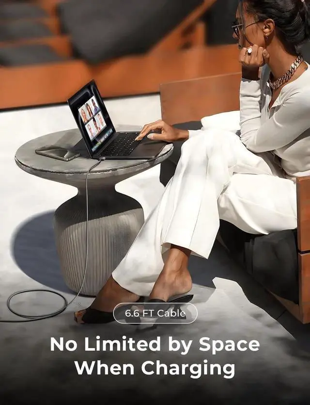 Alt view image 5 of 5 - LISEN USB-C to Magnetic 3 Cable (3.3FT/Black) for M4 MacBook Air Pro Charger, 140W Magnetic Safe 3 Cable for MacBook Air (15''/13'' M4 2025, M3 2024, M2 2023, M2 2022), Pro (16"/14" 2024/2023/2021)