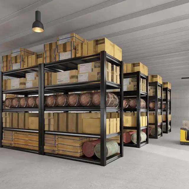 Alt view image 6 of 7 - 2500LBS Garage Shelving 72" H Storage Shelves 39.8" W Metal Shelving Adjust Garage Storage Shelves 5 Tier Heavy Duty Shelf for Basement Pantry Kitchen Warehouse