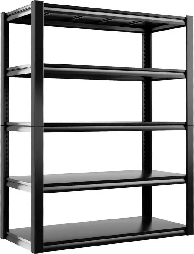Main image of 2500LBS Garage Shelving 72" H Storage Shelves 39.8" W Metal Shelving Adjust Garage Storage Shelves 5 Tier Heavy Duty Shelf for Basement Pantry Kitchen Warehouse