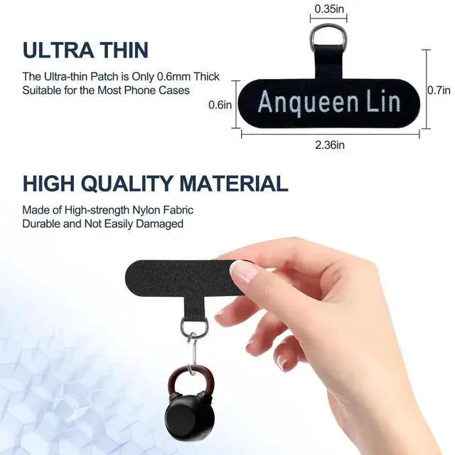 Alt view image 3 of 4 - Anqueen Lin USB C to USB C Cable, Phone Lanyard, Black 1ft and 4ft 2-Pack 60W, Dual-Purpose for Fast Charging Apple iPhone 16/15 Series, MacBook, Samsung Galaxy and More, Phone Strap for All Phones