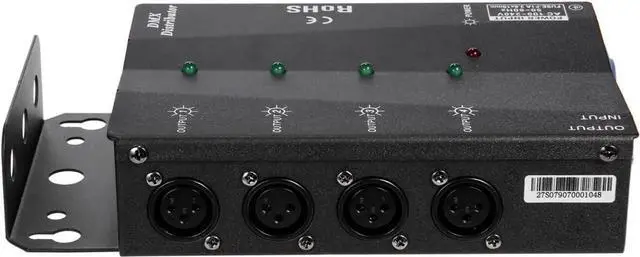 Alt view image 7 of 7 - 4-Way Isolated DMX Splitter Amplier Distributor with 3-Pin Outputs