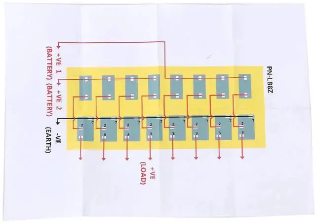 Alt view image 2 of 7 - 8 Gang Aluminium LED Rocker & Circuit Breaker Waterproof Marine Boat Rv Switch Panel AM62-PN-LB8Z