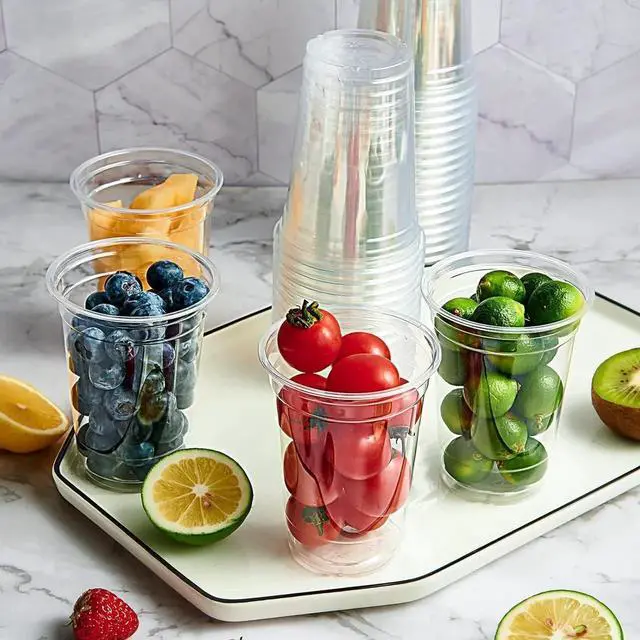 Alt view image 4 of 7 - 1000 Pack 10 oz Clear Plastic Cups, Disposable Drinking Party Cups for Birthday Parties, Picnics, Ceremonies, and any Events