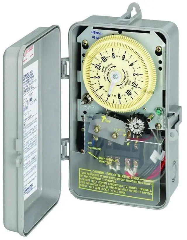 Main image of R8806P101C Sprinkler Irrigation Timer - Customizable Water Conservation, Rain-Ready Design, Reliable & Versatile Outdoor with 14-Day Skipper Light Yellow