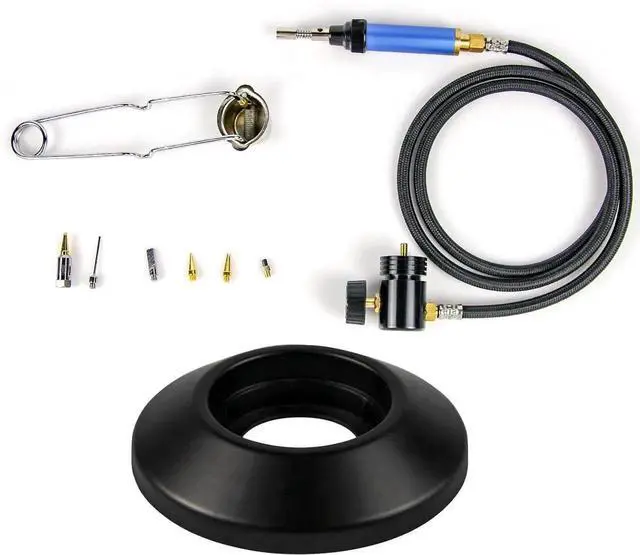 Main image of 3' Hose MAPP Gas Solde Mini Pen Torch Full Kit Multi-Function +propane MAPP MAP Pro Handheld Torch Gas Cylinder Bottle Stand Base