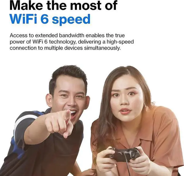 Alt view image 4 of 6 - Atlas Pro 6 WiFi Router - AX5400 WiFi 6 Router - Dual-Band Mesh Wifi System - WiFi 6 Mesh Routers for Wireless Internet - Connect 60+ Devices, 5,400 sq ft, MX5502 2-Pk