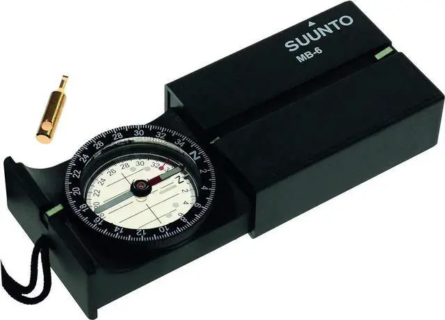 Main image of SUNNTO MB-6 Compass: A rugged sighting compass in a protective matchbox case