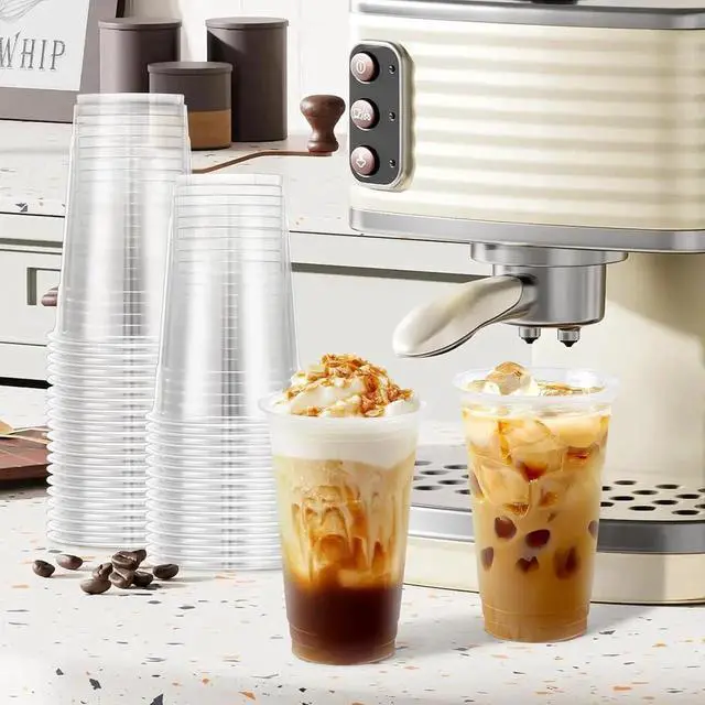 Alt view image 5 of 6 - 1000 Pack 16 oz Clear Plastic Cups, Disposable Cups Wine Cocktail Punch, Sturdy & Food Safe Plastic Cup for Party & Wedding