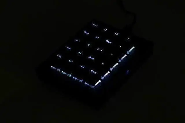 Alt view image 5 of 7 - Falcon-20 Programmae Macropad Mechanical Keyboard, Backlit Multicolor LED, Cherry MX RGB Switch (Cherry MX RGB ue)