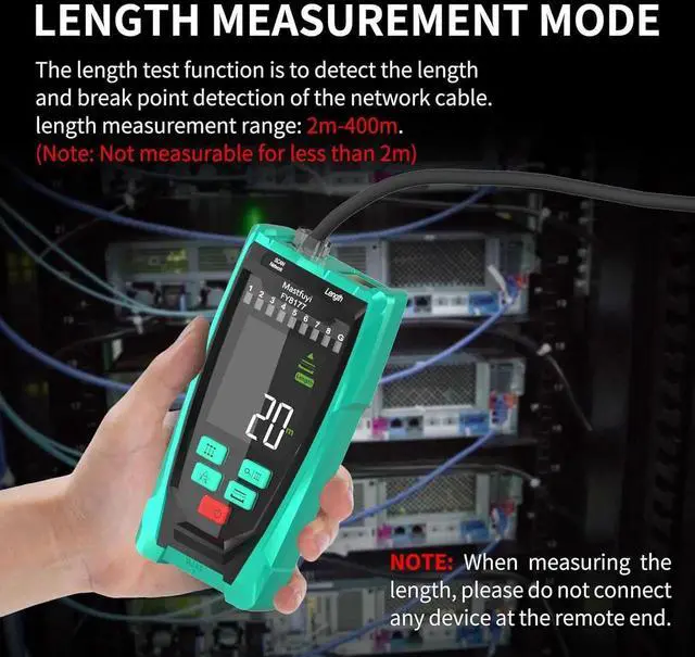 Alt view image 7 of 7 - Network Cable Tester, Shielded Line Finder, Rechargeable Cable Tracer with Probe Tone, Multi-Function Wire Tracer, Ethernet LAN Network Cat5/6/7 Cable Maintenance Organizer, Telephone Line
