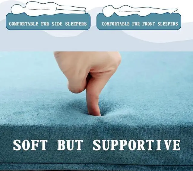 Alt view image 3 of 7 - Foam Camping Mattress - Roll Up Sleeping Mat for Cot, Foam Sleeping Pad for Camping with Cover for Kids, Adults, Portable Camping Mat, Camping Pad for Bed, Car