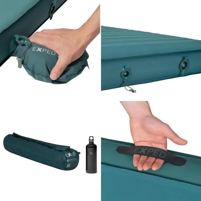 Alt view image 5 of 7 - MegaMat Medium Wide - Self Inflating Soft Car Sleeping Mat, 4 Foam Pad, Pump Included