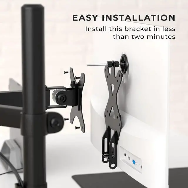 Alt view image 2 of 5 - HumanCentric VESA Mount Adapter for HP Monitors 22er, 22es, 22f, 23er, 23es, 23f, 24ea, 24ec, 24er, 24es, 24f, 24fw, 25er, 25es, 25f, 27er, 27ea, 27es, 27f, 27fw, 27ec, Does not fit M-Series Models