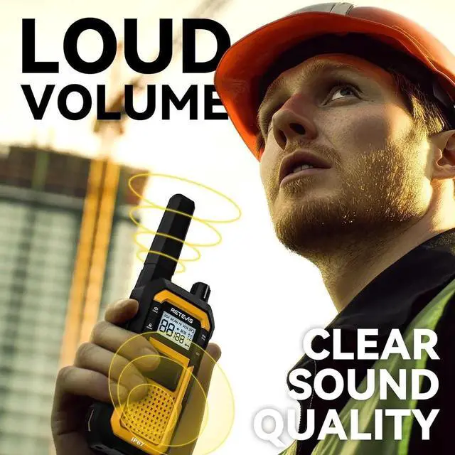 Alt view image 5 of 7 - RB48 Walkie Talkies for Adults, Heavy Duty 2 Way Radios Long Range with Six-Way Charger, IP67 Waterproof, Shock Resistant, Dual PTT, for Jobsite Construction(6 Pack)