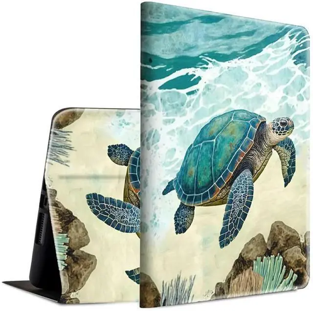 Main image of BFSEROBJ Case for Kindle Fire HD 8 & Fire HD 8 Plus Tablet 10th/12th/14th Generation 2020/2022/2024 Lightweight Smart Case Adjustable Stand Protective Cover with Auto Wake/Sleep - Cute Turtle