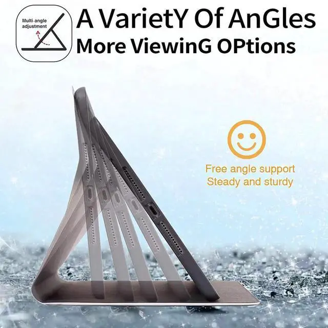 Alt view image 2 of 5 - Case for Kindle Paperwhite 12th Generation & Kindle Colorsoft Signature Edition 2024 7 inch Lightweight Smart Case PU Leather Adjustable Stand Protective Cover with Auto Wake/Sleep - Floral Flower