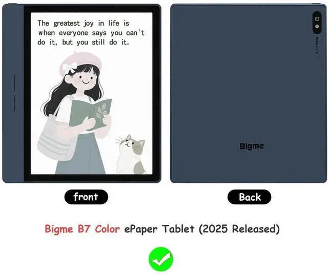 Main image of GOVTVA Magnetic Stand Case for Bigme B7 Color (2025 Released) Ultra-Thin Lightweight Leather Cover with Magnetic Pen Buckle, Auto Sleep/Wake (Vintage Brown)