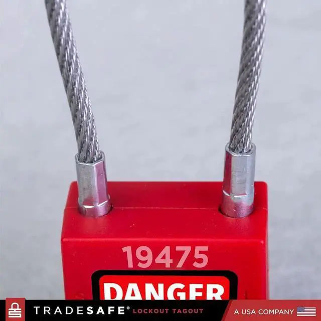 Alt view image 3 of 7 - Lockout Tagout Steel Cae Locks with Keys,10 Red Keyed Different Electrical Lockout Padlock Set, 2 Keys per Lock, OSHA Coliant, Premium Grade