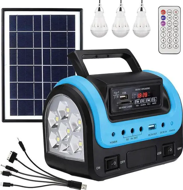 Main image of Solar Generator,Portable Power Station with Panel,Portable Power Bank supply with Flashlight,Emergency Generator Solar Powered for Home Use Camping Travel Emergency(Blue)