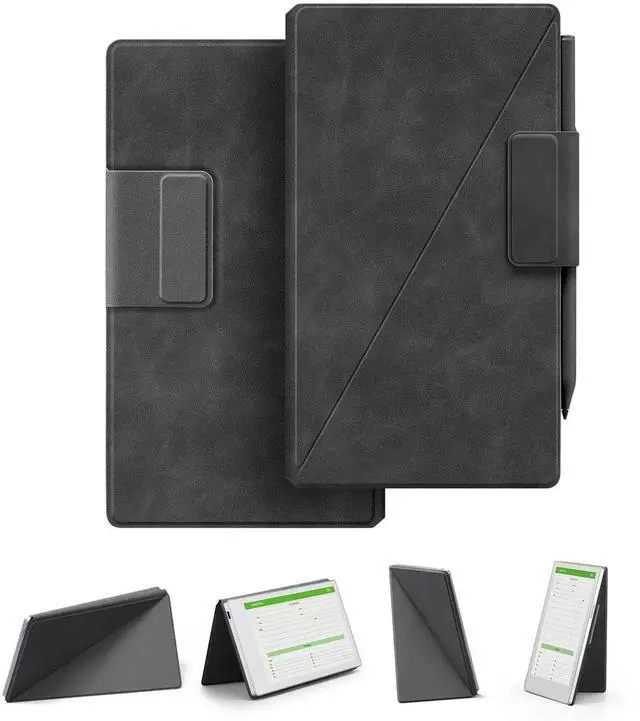 Main image of Case for Remarkable Paper Pro Move 7.3" with Multi-Angle Stand, 1:1 Fit Smart Folio Cover with Auto Wake/Sleep | Premium Leather Skin-Touch Cover | Microfiber Lining | Strong Magnet(D-Skin-Touch-Gray)