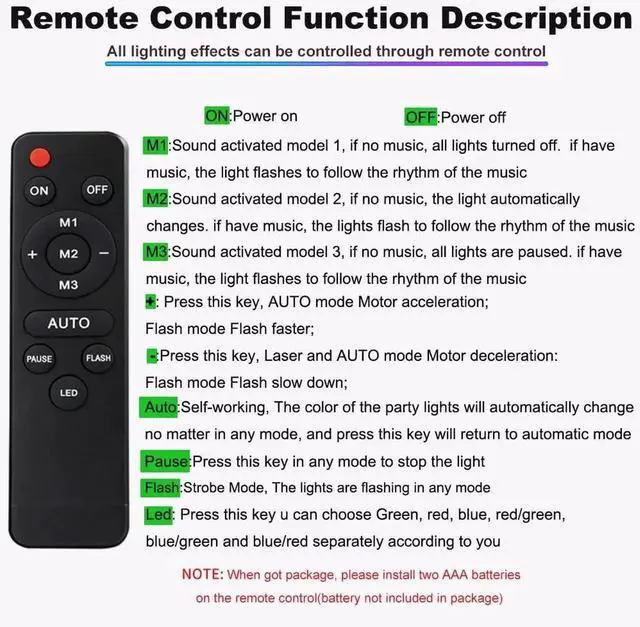 Alt view image 2 of 6 - Disco Ball Party Lights Indoor Outdoor, Dj Lights Disco Ball Decor Party Strobe Light for Parties 3 Disco Balls Sound Activated with Remote Control Disco Light for Christams Halloween KTV Club Party