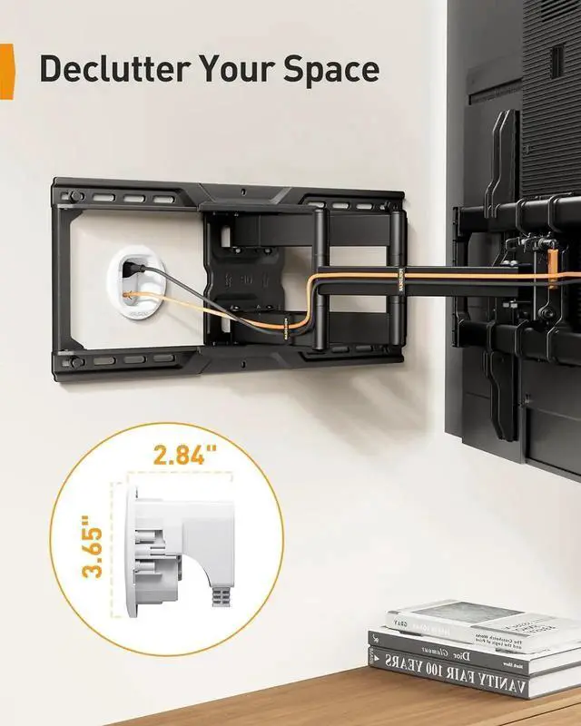 Alt view image 7 of 7 - in-Wall Cable Management Kit, TV Cord Hider for Wall Mounted TV and Speakers, Power and Low Voltage Wire Management. Includes Drill Template, Dust Bag and Drill Attachment for Easy Install