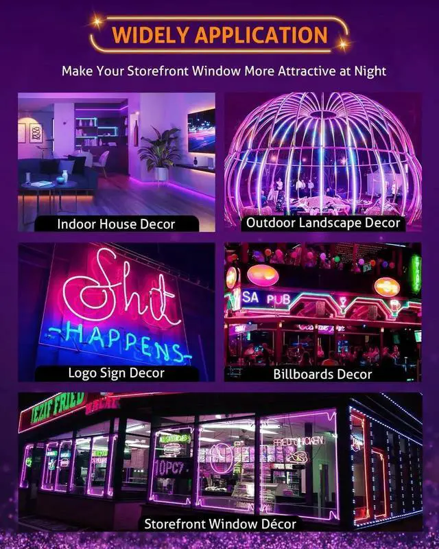 Alt view image 3 of 7 - 50FT LED Light Modules for Business Window Light Commercial Storefront Lights 100PCS LED Module for Signs 0.92W 3 LED 5050 SMD RGB Adhesive Waterproof Strip Lights for Store Advertising Décor