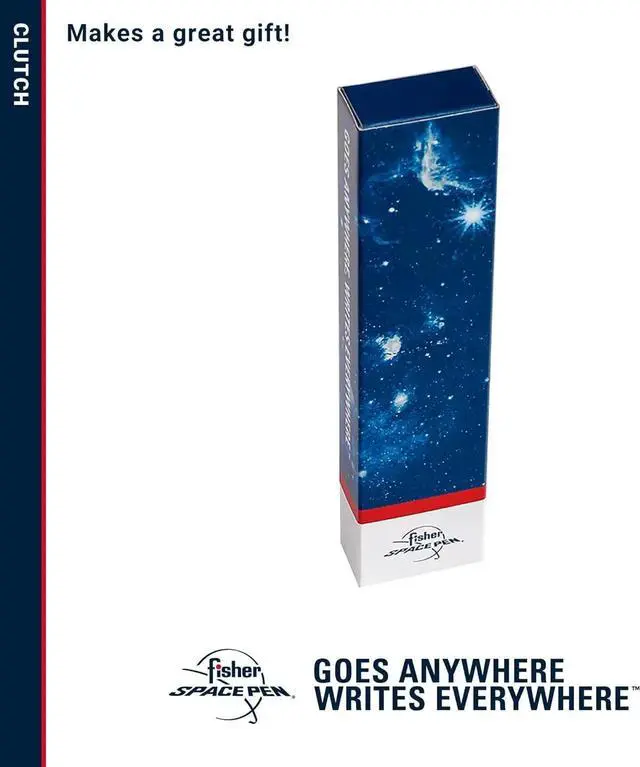 Alt view image 5 of 7 - Space Pen Clutch Space Pen, Ballpoint, Black Ink, Pocket Clip, Gift Box