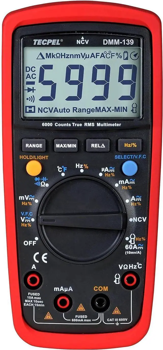 Main image of DMM-139 Digital Pocket Handheld Multimeter True RMS VFC Measurement
