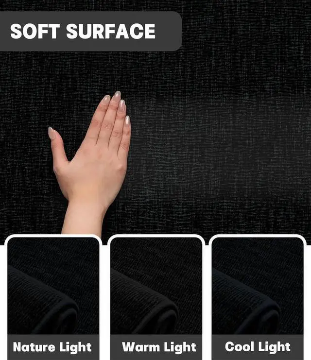 Alt view image 2 of 6 - 5 Piece Bathroom Rug Set, Memory Foam Black Bath Mats, Non-Slip, Quick Dry, Absorbent, Machine Washable, U-Shaped Toilet Rug, Modern Style