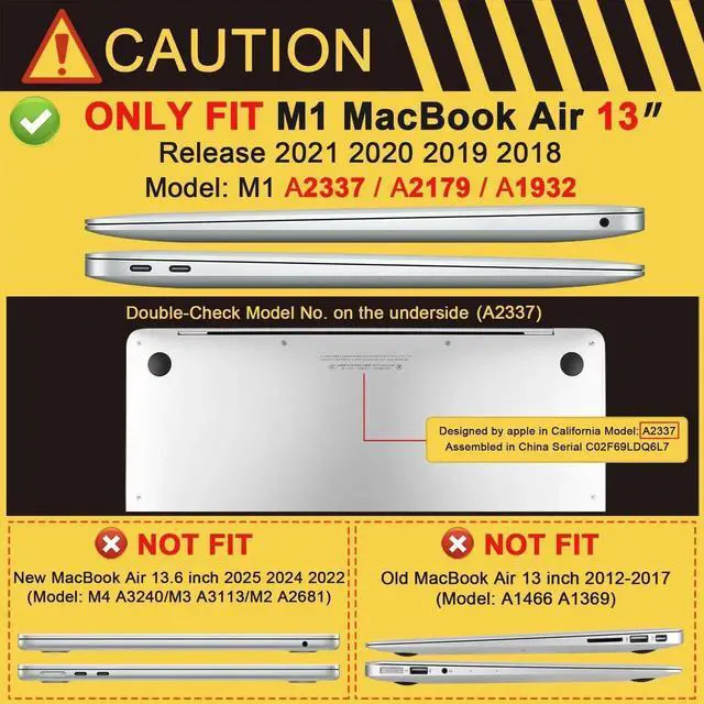 Alt view image 3 of 5 - MEEgoodo for MacBook Air 13 inch Case 2021 2020 2019 2018 Released A2337 M1 A2179 A1932 with Touch ID, Plastic Hard Shell & Keyboard Cover Compatible with MacBook Air Case 13.3, Groovy Flower