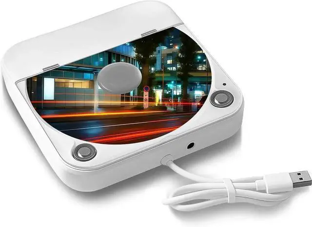Main image of External Portable CD Player for Car, Plug and Play Car CD Player with USB Port AUX Port, Universal USB Player for Vehicle, Laptop, TV, Computer, for Android 4.4 and Above Navigation