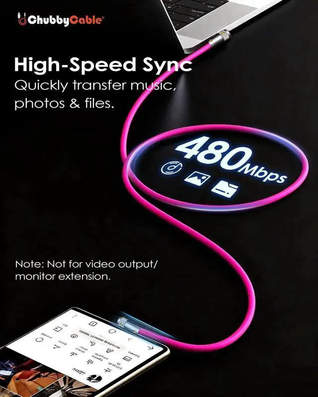 Alt view image 5 of 5 - chubbycable FlexElbow 90 Degree 120W Fast Charging Cable Right Angle USB C Cable Silicone Charging Cord Compatible with iPhone 17-15 Series iPad, Orange, USB-A to Type-C, 0.82FT